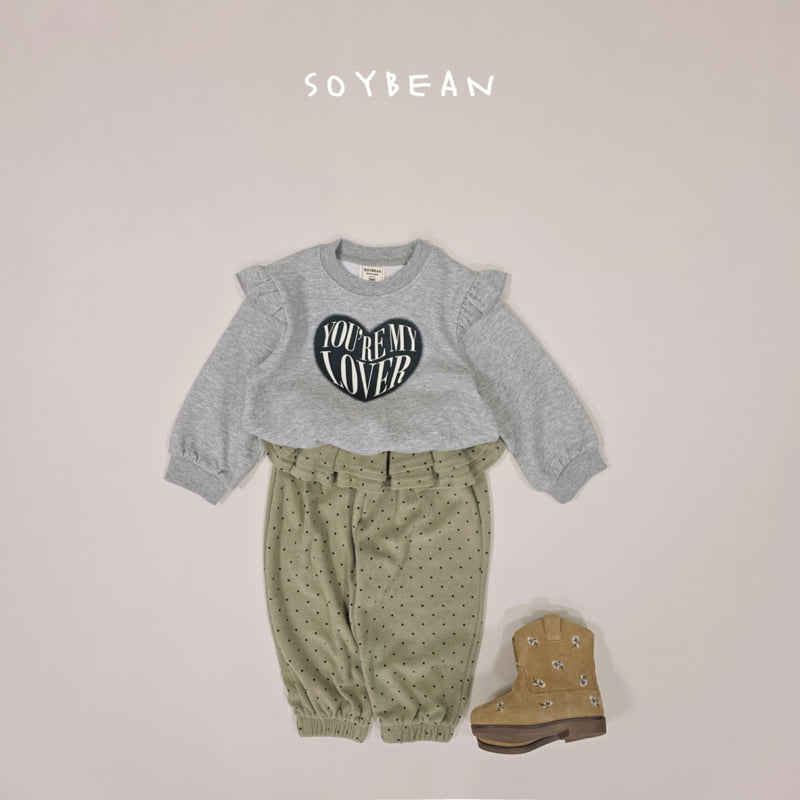 Soybean - Korean Children Fashion - #discoveringself - Rubber Frill Sweatshirt - 6