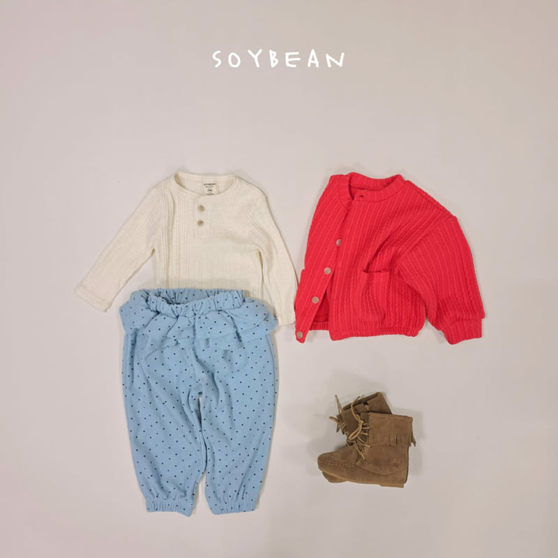 Soybean - Korean Children Fashion - #discoveringself - Dot Tiered Jogger Pants - 6