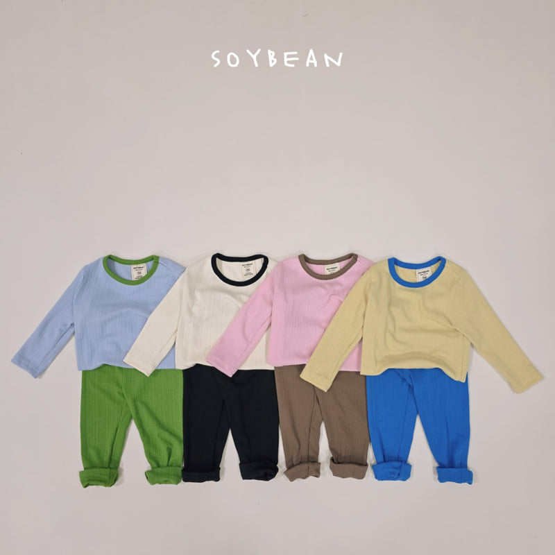 Soybean - Korean Children Fashion - #fashionkids - Two-Tone Rib Easywear
