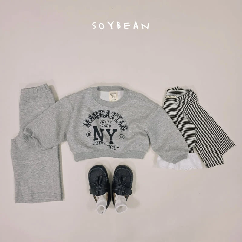 Soybean - Korean Children Fashion - #fashionkids - Manhattan Crop Top Bottom Set - 5