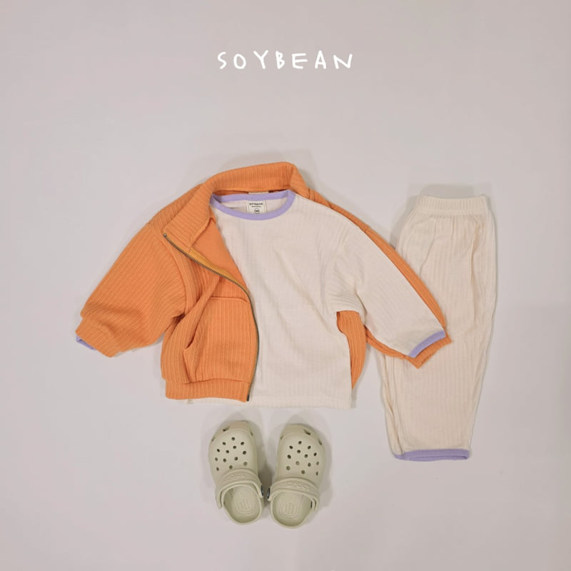 Soybean - Korean Children Fashion - #fashionkids - Loose Rib Homewear Set - 11