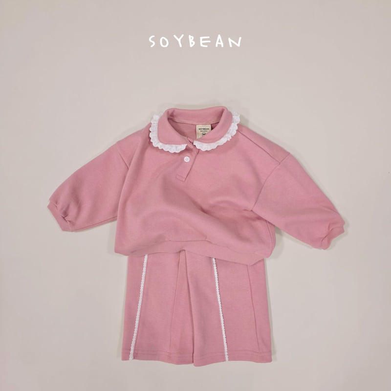 Soybean - Korean Children Fashion - #fashionkids - Collar Frill Top Bottom Set - 9