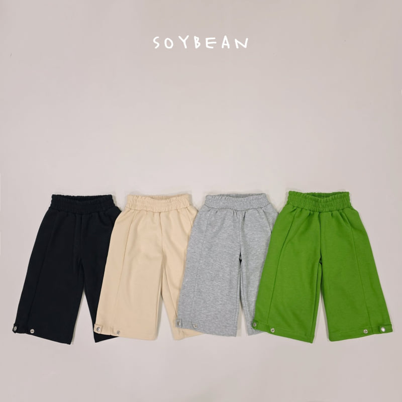 Soybean - Korean Children Fashion - #fashionkids - Snap Wide Pants