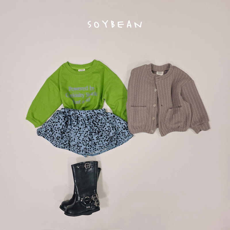 Soybean - Korean Children Fashion - #kidsshorts - Lettering Tee - 10