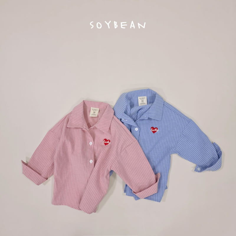 Soybean - Korean Children Fashion - #kidsshorts - Heart Boxy Shirt - 8