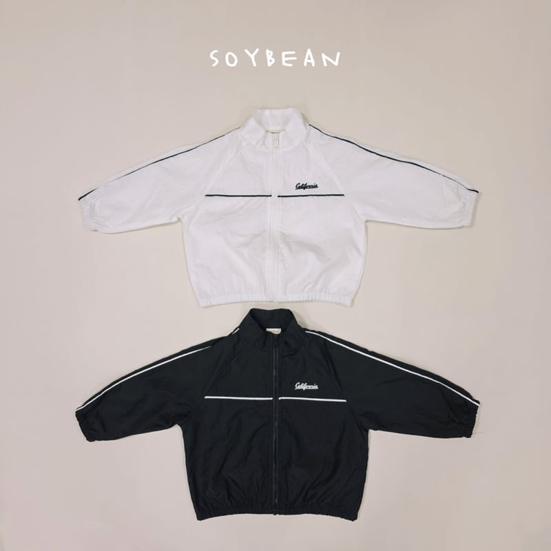 Soybean - Korean Children Fashion - #kidsshorts - Piping Windbreaker
