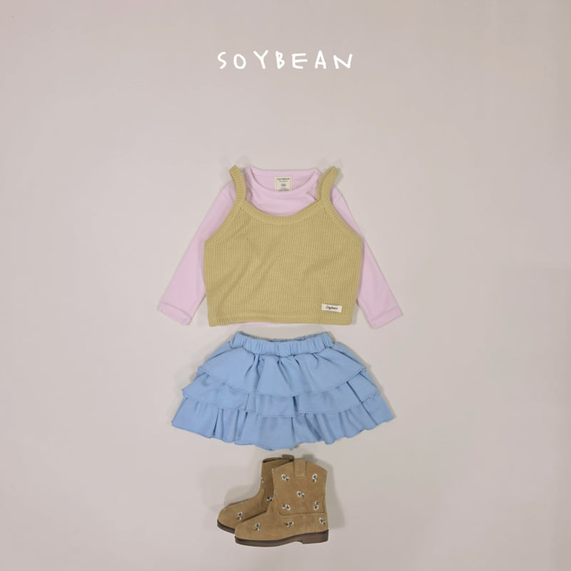 Soybean - Korean Children Fashion - #kidsshorts - Tiered Ruffle Skirt - 10