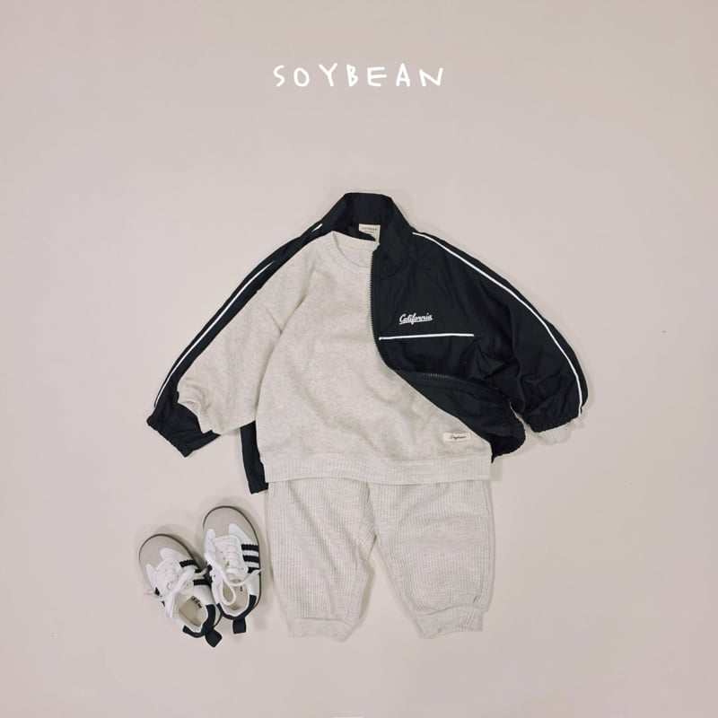 Soybean - Korean Children Fashion - #kidsshorts - Terry Waffle Mix Top Bottom Set - 6