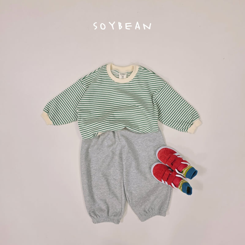Soybean - Korean Children Fashion - #kidsshorts - Stripe Sweatshirt - 5