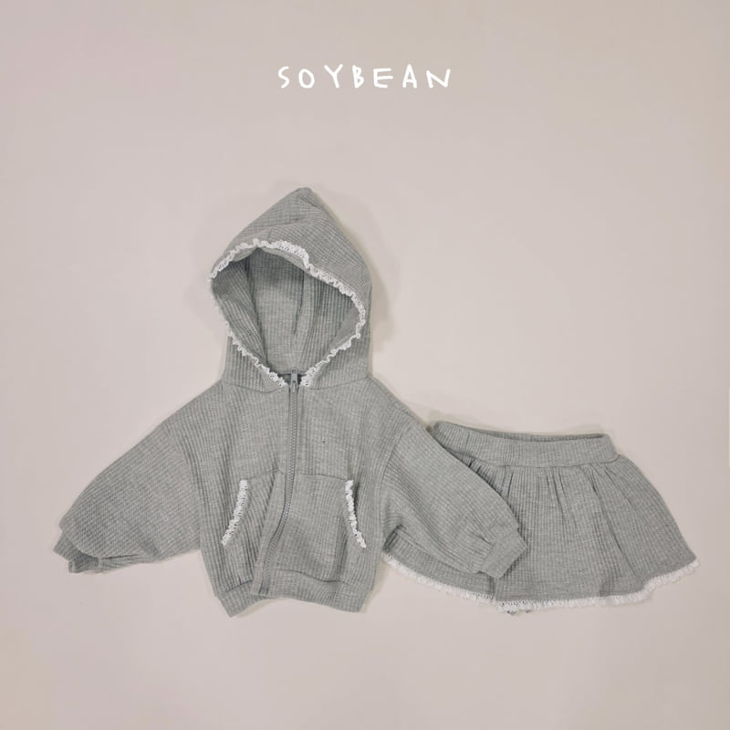 Soybean - Korean Children Fashion - #kidsshorts - Hooded Lace Set - 12