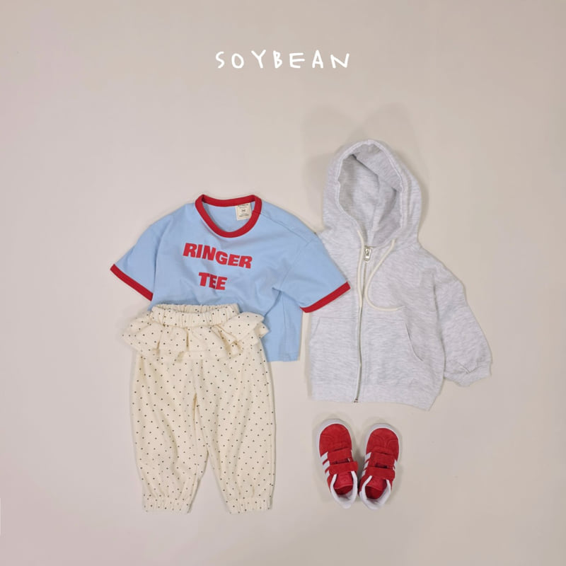 Soybean - Korean Children Fashion - #kidsshorts - Dot Tiered Jogger Pants - 8