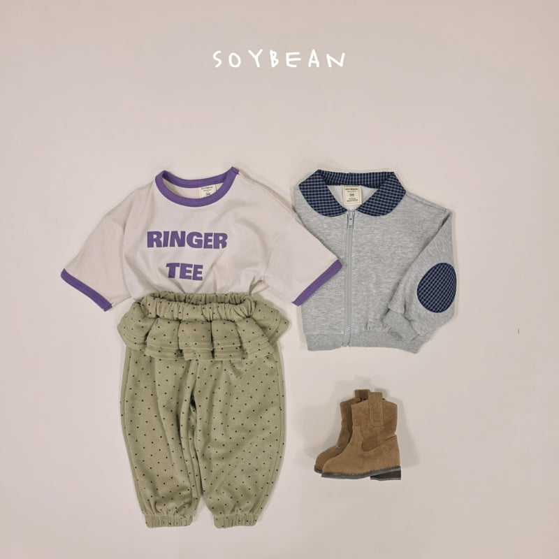 Soybean - Korean Children Fashion - #kidsstore - Ringer Short Sleeve Tee - 6