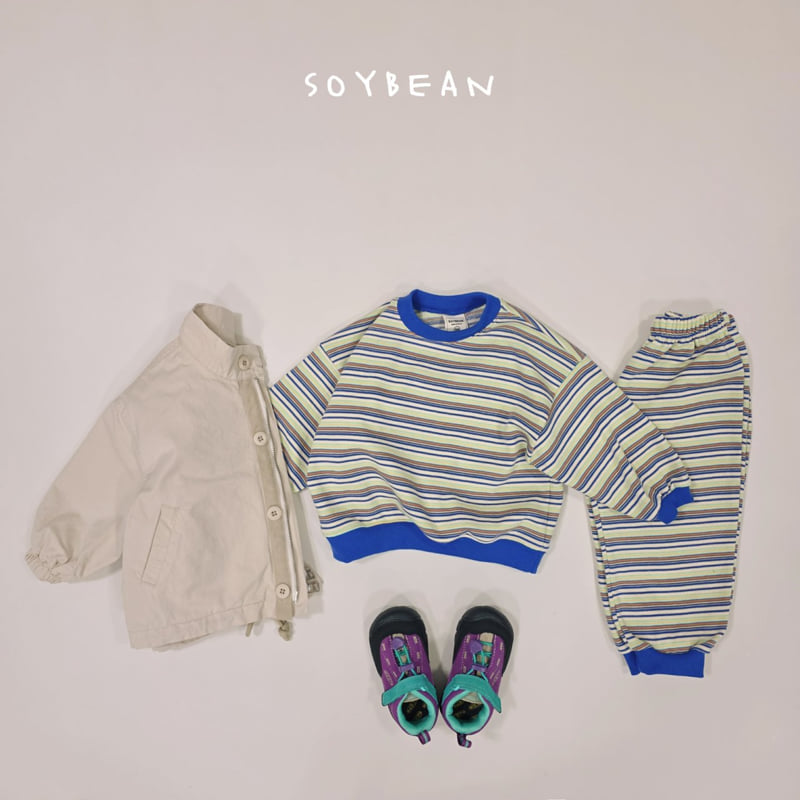 Soybean - Korean Children Fashion - #kidsstore - Rainbow Top Bottom Set - 7