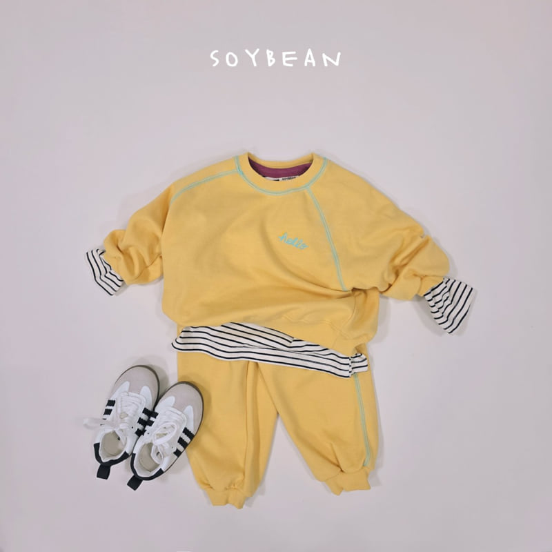 Soybean - Korean Children Fashion - #kidsstore - Hello Stitch Top Bottom Set - 6
