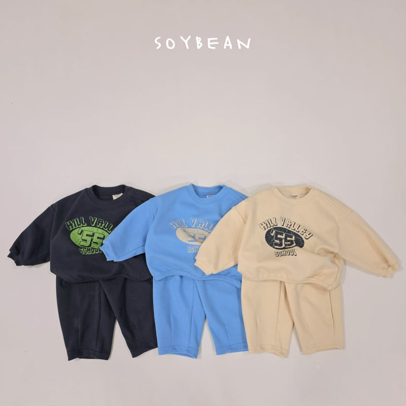 Soybean - Korean Children Fashion - #kidsstore - School Curved Top Bottom Set