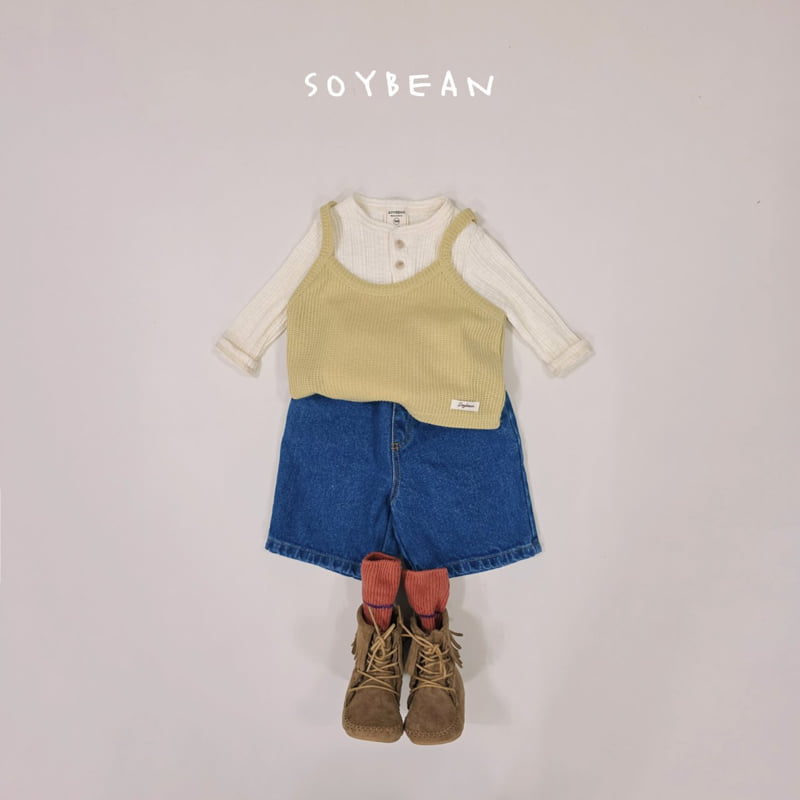 Soybean - Korean Children Fashion - #kidsstore - Bermuda Denim Pants - 5