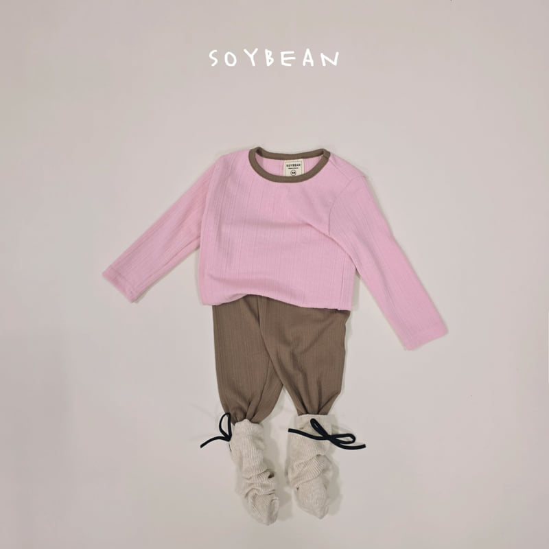 Soybean - Korean Children Fashion - #kidsstore - Two-Tone Rib Easywear - 4