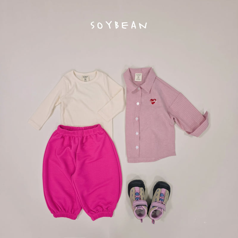 Soybean - Korean Children Fashion - #kidzfashiontrend - Heart Boxy Shirt - 10