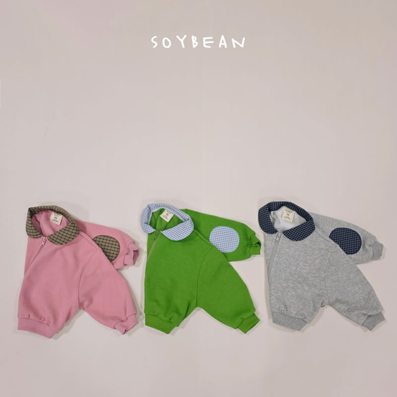 Soybean - Korean Children Fashion - #kidzfashiontrend - Check Collar Blouson