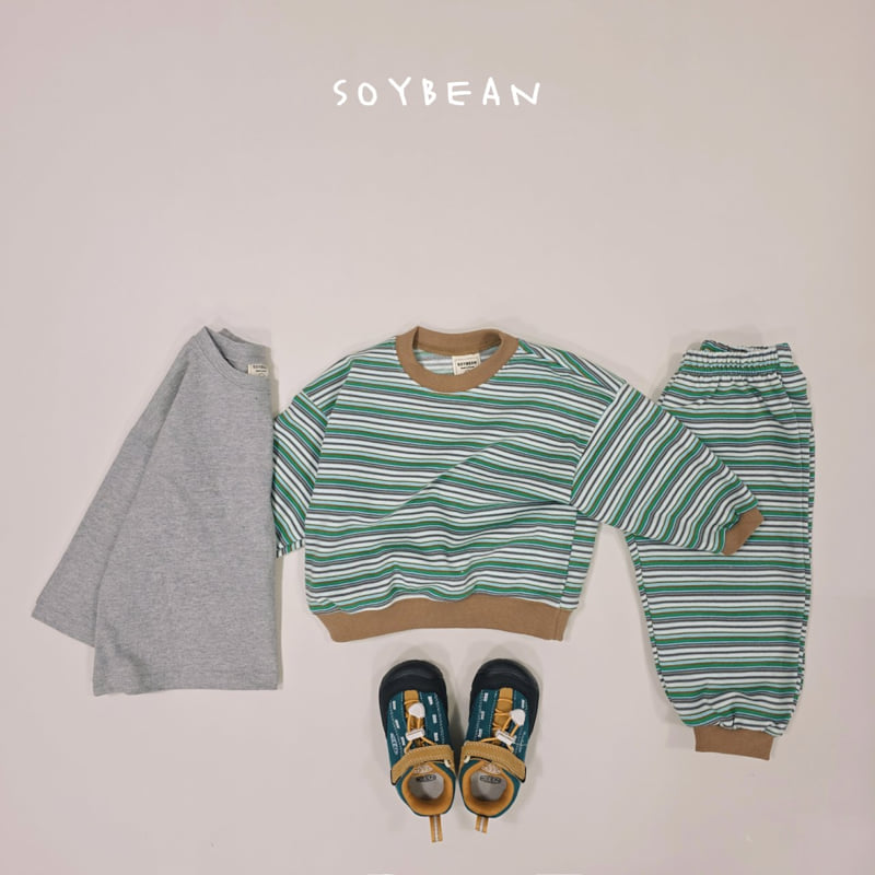 Soybean - Korean Children Fashion - #kidzfashiontrend - Rainbow Top Bottom Set - 8