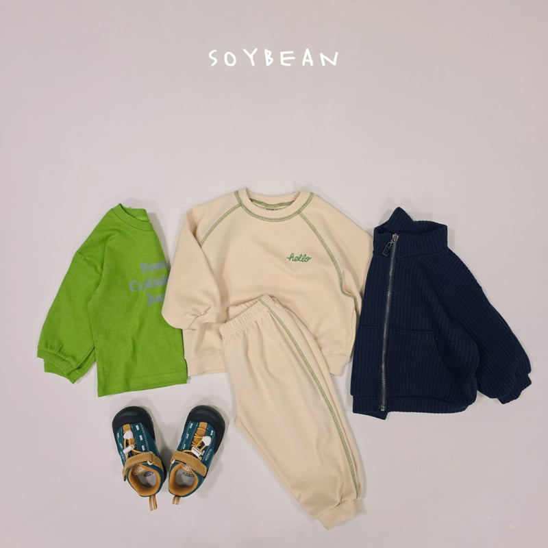 Soybean - Korean Children Fashion - #kidzfashiontrend - Hello Stitch Top Bottom Set - 7
