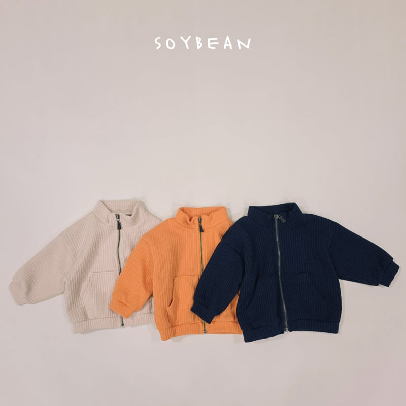 Soybean - Korean Children Fashion - #kidzfashiontrend - Half Lounge Zip-Up
