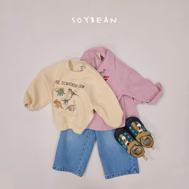 Soybean - Korean Children Fashion - #kidsstore - Dino Crew Sweatshirt - 4