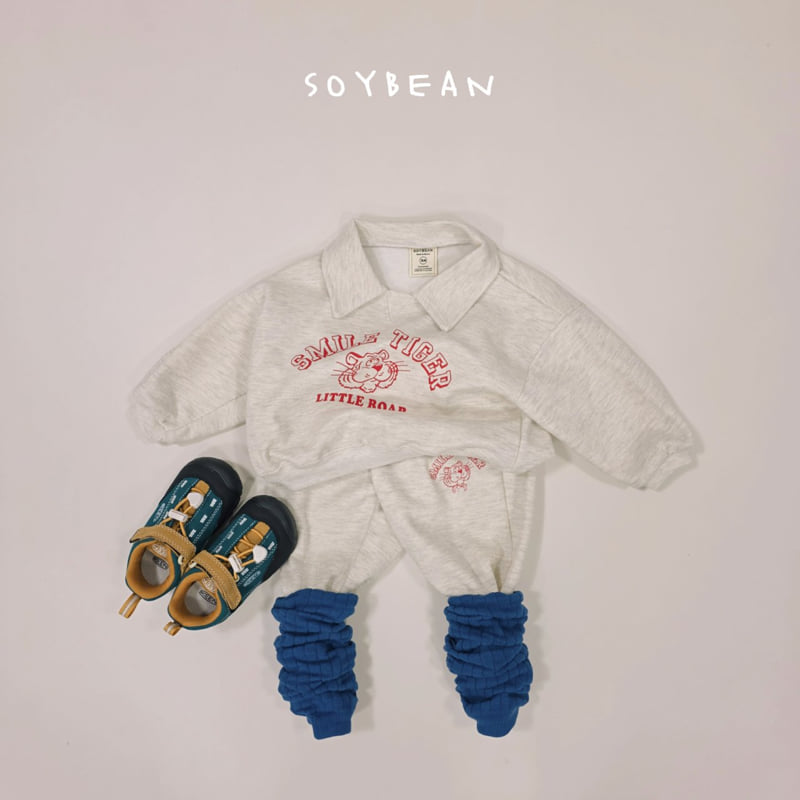 Soybean - Korean Children Fashion - #kidzfashiontrend - Tiger Friends Top Bottom Set - 3