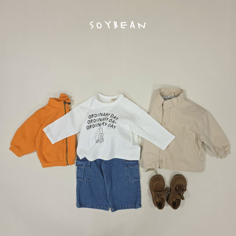 Soybean - Korean Children Fashion - #kidzfashiontrend - Cargo Denim Pants - 7