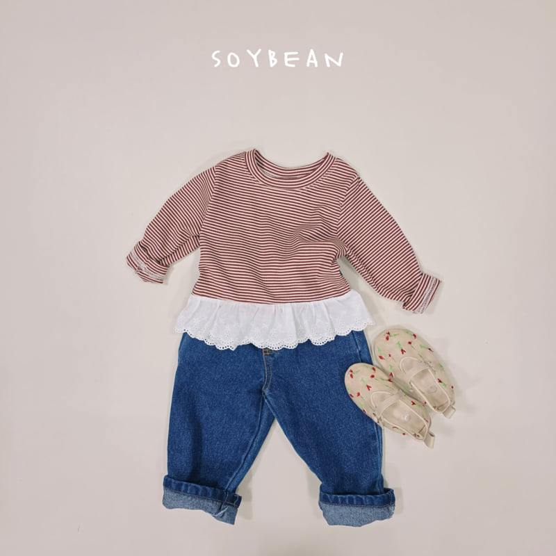 Soybean - Korean Children Fashion - #littlefashionista - Comfort Denim Pants - 5