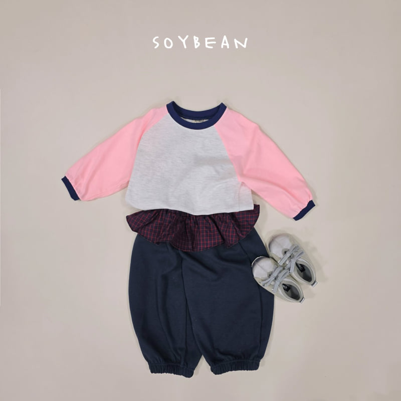 Soybean - Korean Children Fashion - #Kfashion4kids - Checks Skirt Jogger Pants - 4