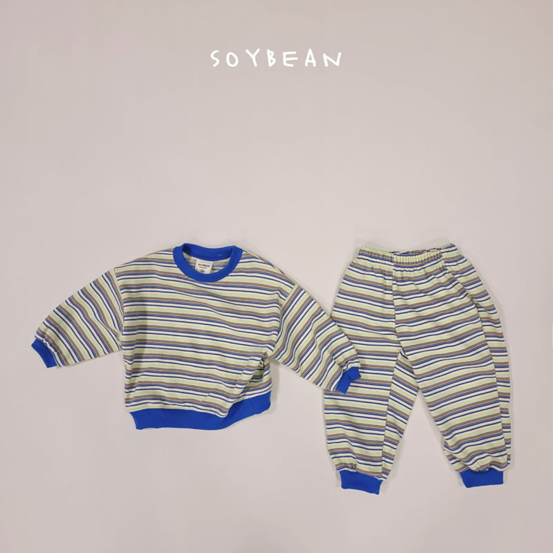 Soybean - Korean Children Fashion - #littlefashionista - Rainbow Top Bottom Set - 10