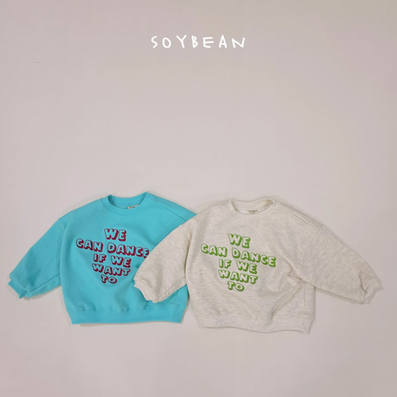 Soybean - Korean Children Fashion - #littlefashionista - Embroidered Lettering Sweatshirt