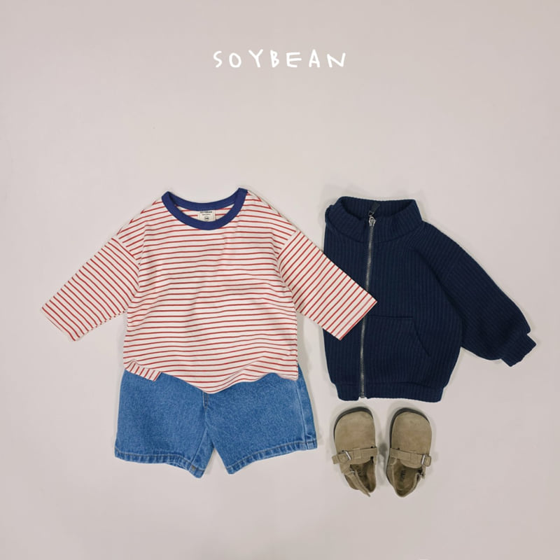 Soybean - Korean Children Fashion - #littlefashionista - Bermuda Denim Pants - 8