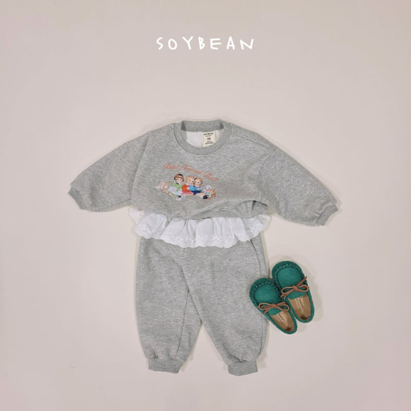 Soybean - Korean Children Fashion - #Kfashion4kids - Friends Frill Top Bottom Set - 4