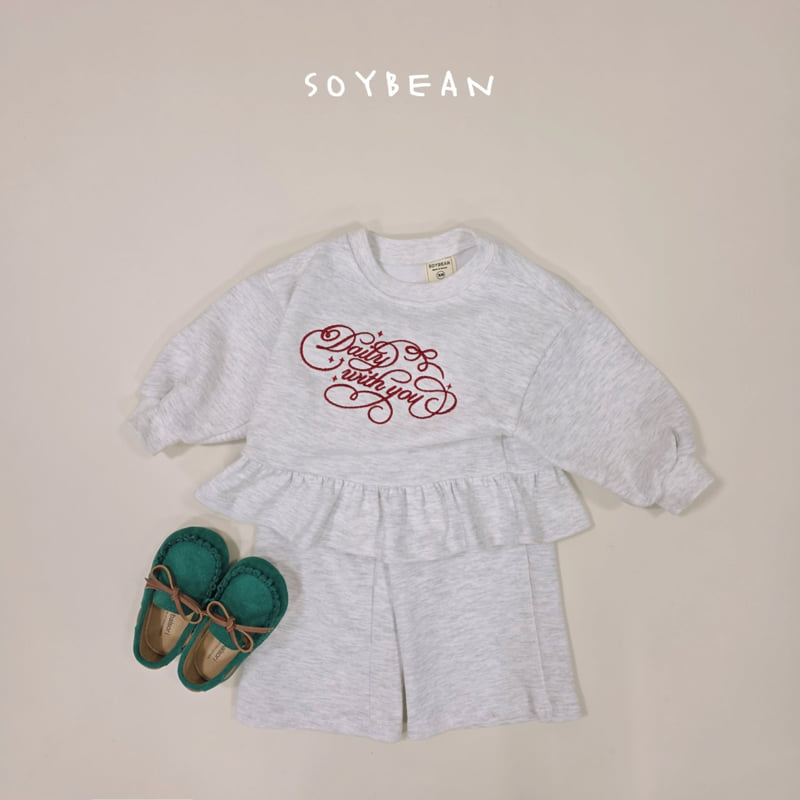 Soybean - Korean Children Fashion - #littlefashionista - Daily Frill Top Bottom Set - 3