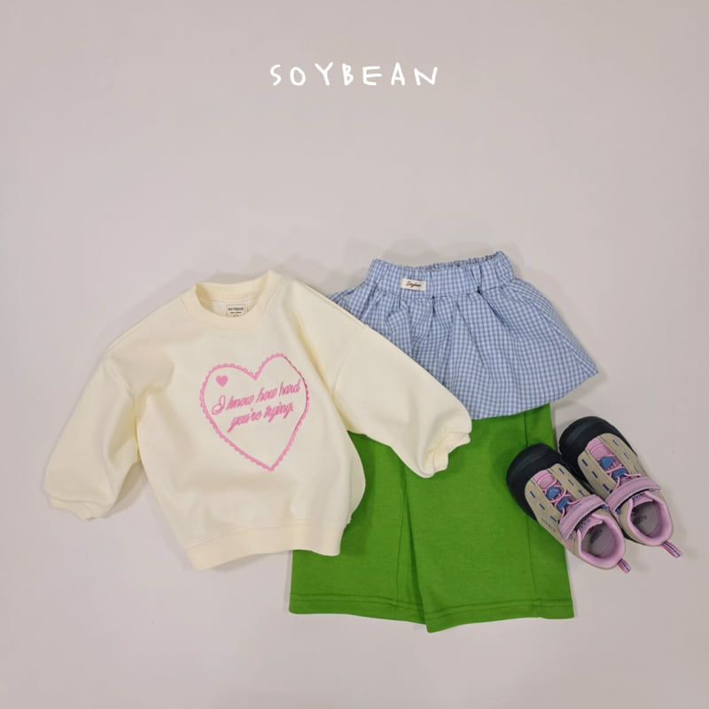 Soybean - Korean Children Fashion - #magicofchildhood - Heart Embroidery Sweatshirt - 8