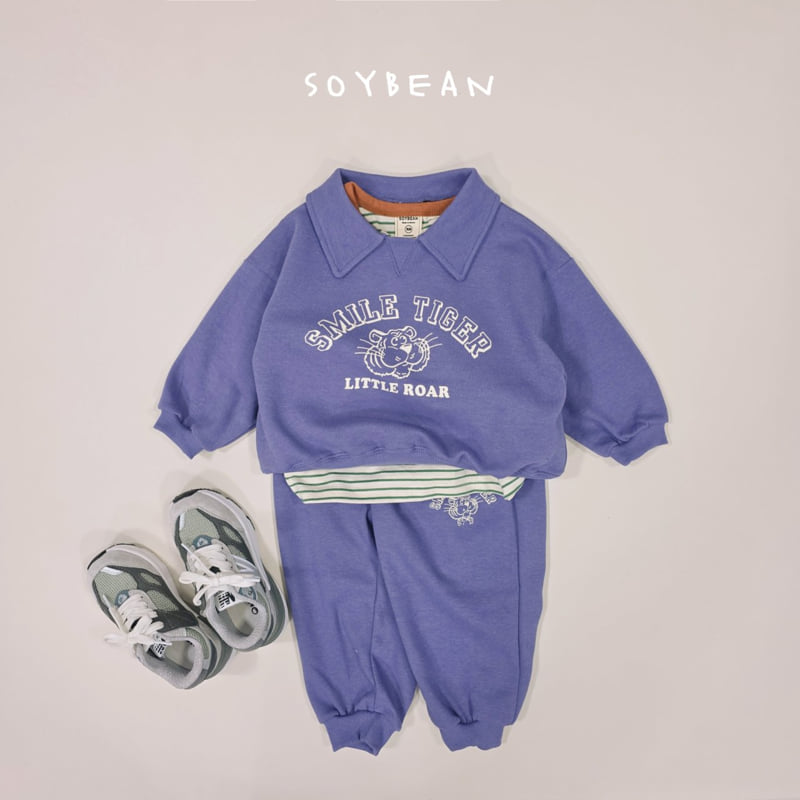 Soybean - Korean Children Fashion - #magicofchildhood - Tiger Friends Top Bottom Set - 6