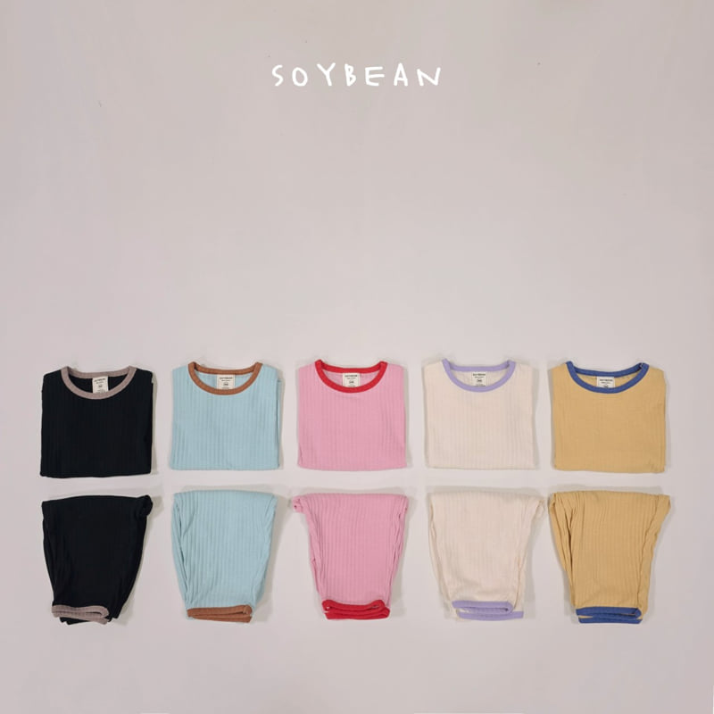Soybean - Korean Children Fashion - #magicofchildhood - Loose Rib Homewear Set
