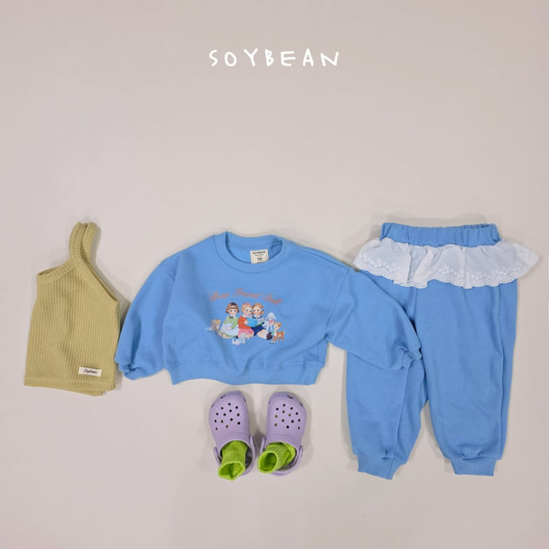 Soybean - Korean Children Fashion - #magicofchildhood - Friends Frill Top Bottom Set - 5