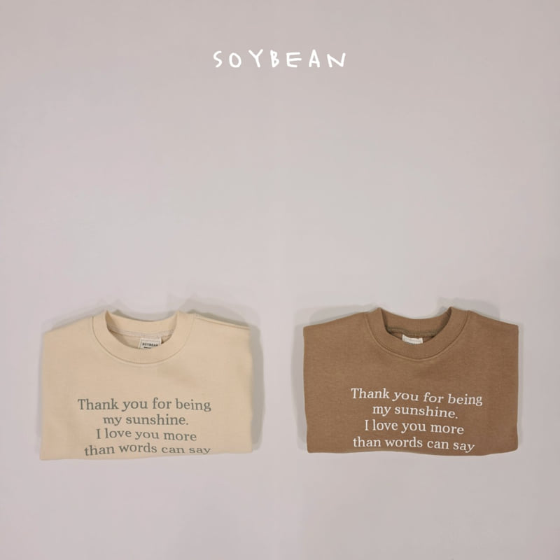 Soybean - Korean Children Fashion - #minifashionista - Slogan Sweatshirt - 11