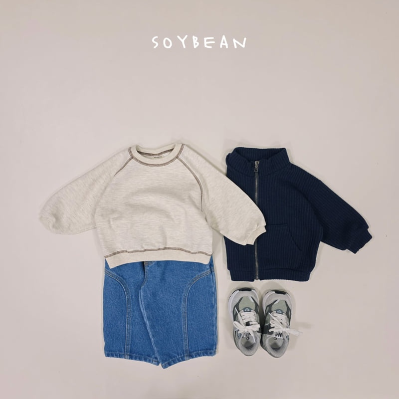 Soybean - Korean Children Fashion - #minifashionista - Vivid Line Sweatshirt - 10