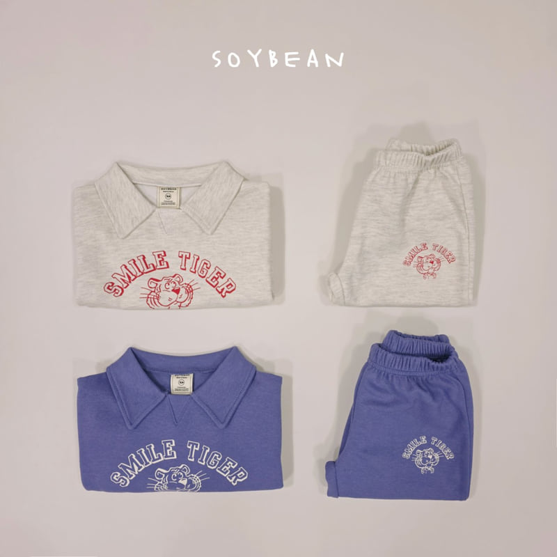 Soybean - Korean Children Fashion - #minifashionista - Tiger Friends Top Bottom Set - 7