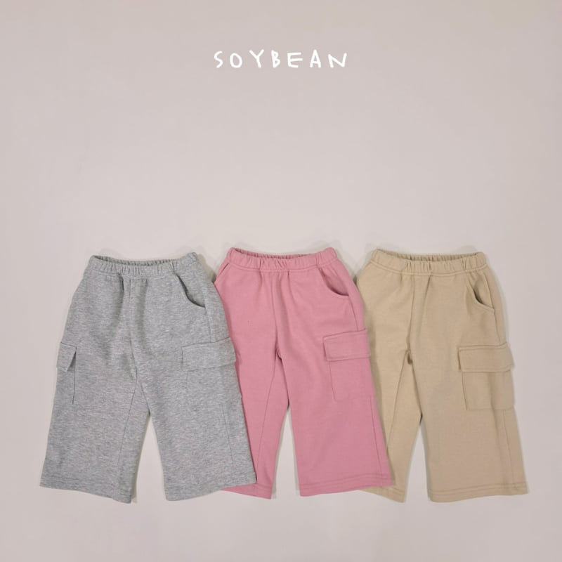 Soybean - Korean Children Fashion - #prettylittlegirls - Wide Cargo Pants