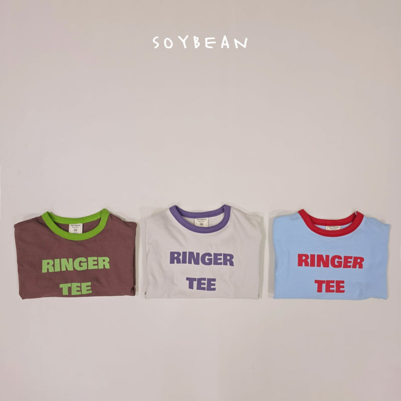 Soybean - Korean Children Fashion - #prettylittlegirls - Ringer Short Sleeve Tee - 12