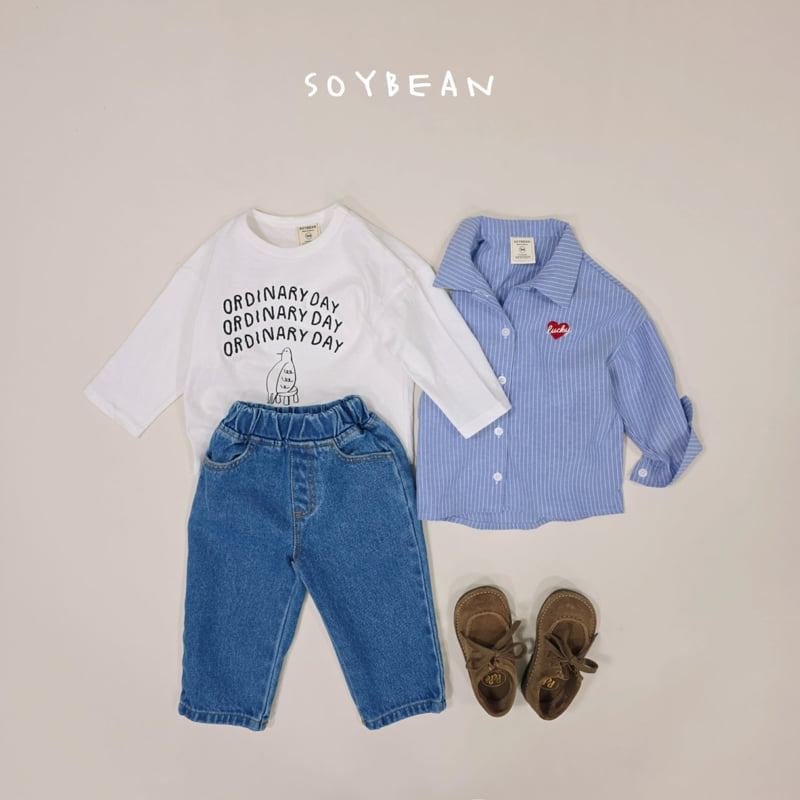 Soybean - Korean Children Fashion - #prettylittlegirls - Comfort Denim Pants - 8