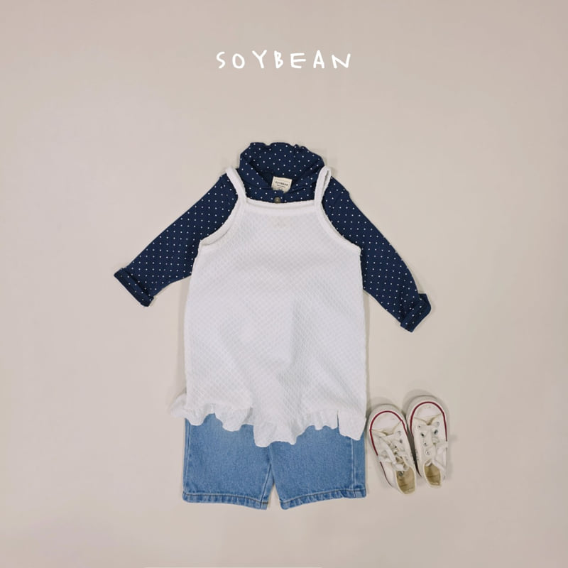 Soybean - Korean Children Fashion - #prettylittlegirls - Dot Frill Tee - 9