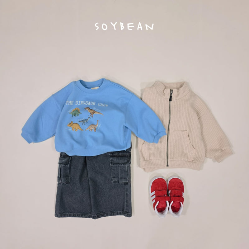 Soybean - Korean Children Fashion - #prettylittlegirls - Dino Crew Sweatshirt - 9