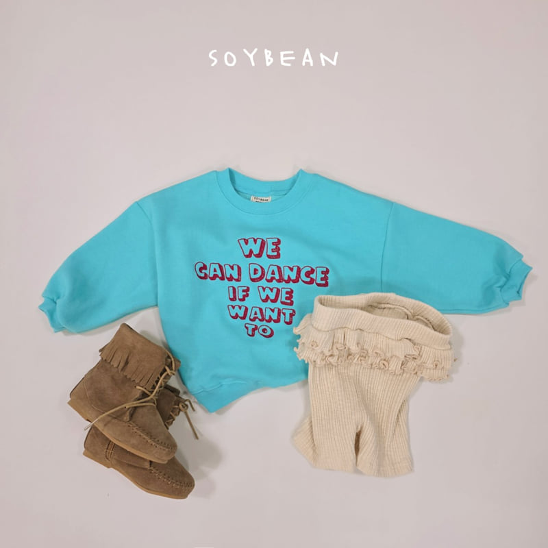 Soybean - Korean Children Fashion - #minifashionista - Embroidered Lettering Sweatshirt - 4