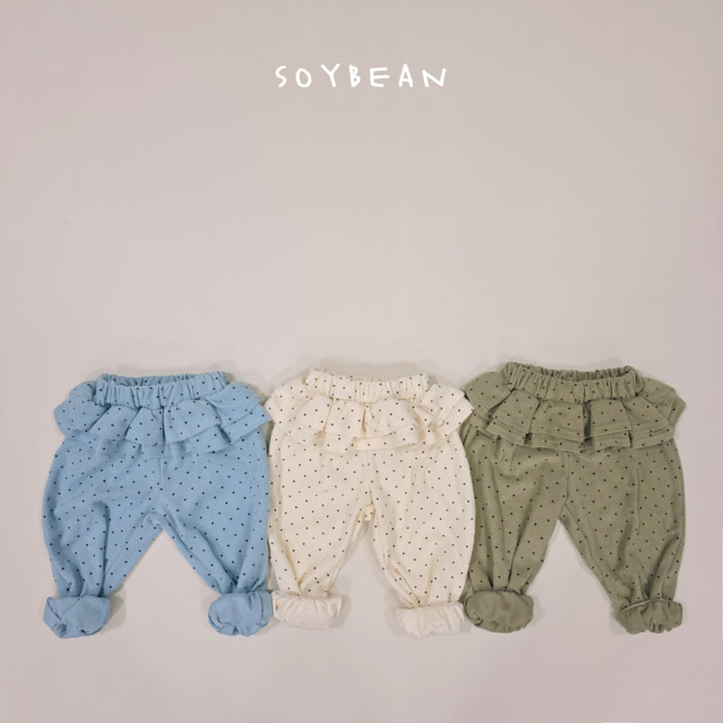 Soybean - Korean Children Fashion - #prettylittlegirls - Dot Tiered Jogger Pants